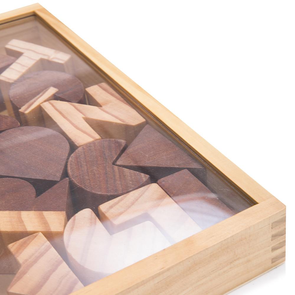 Wood Light Letter Puzzle (A+D)