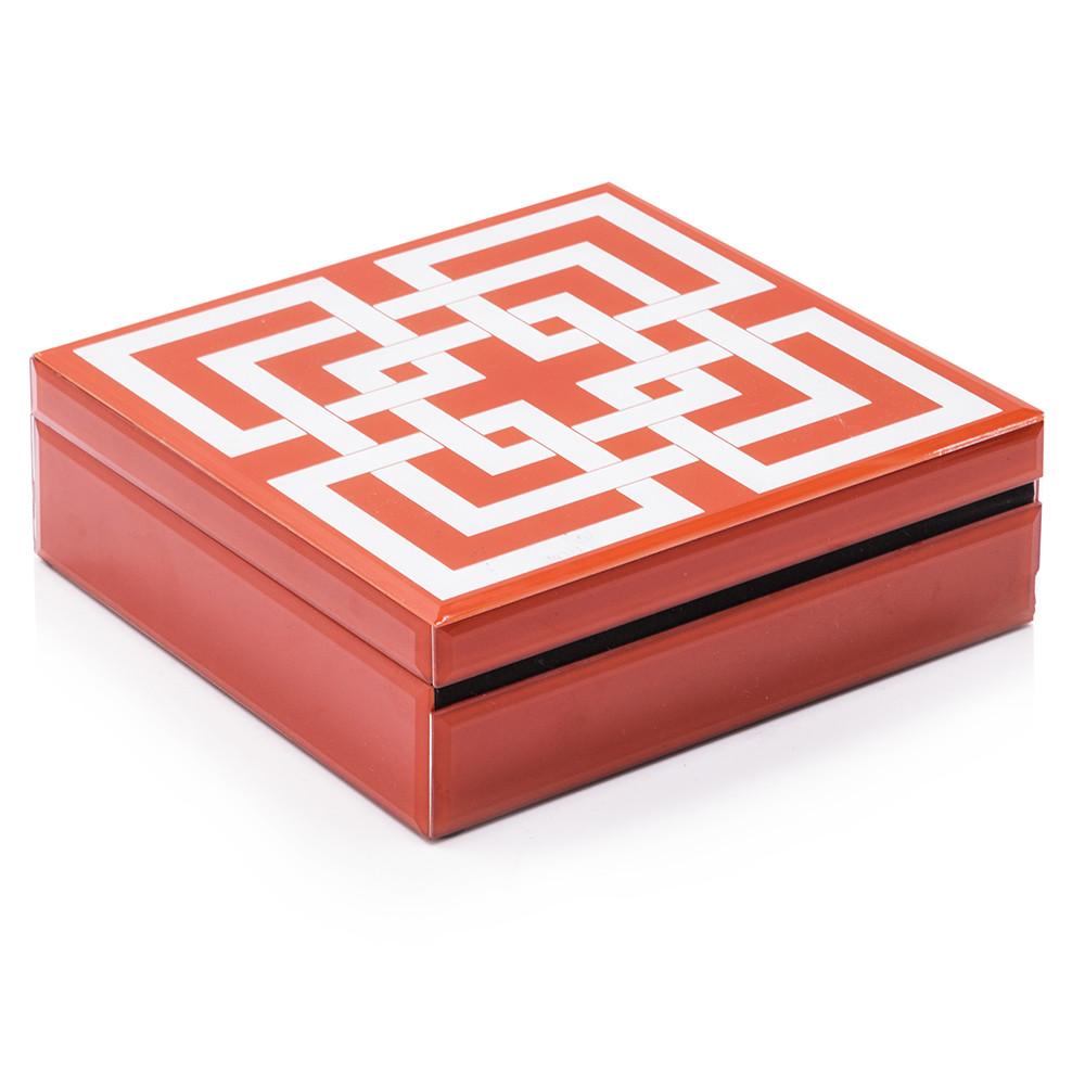 Orange Abstract Squares Box (A+D)
