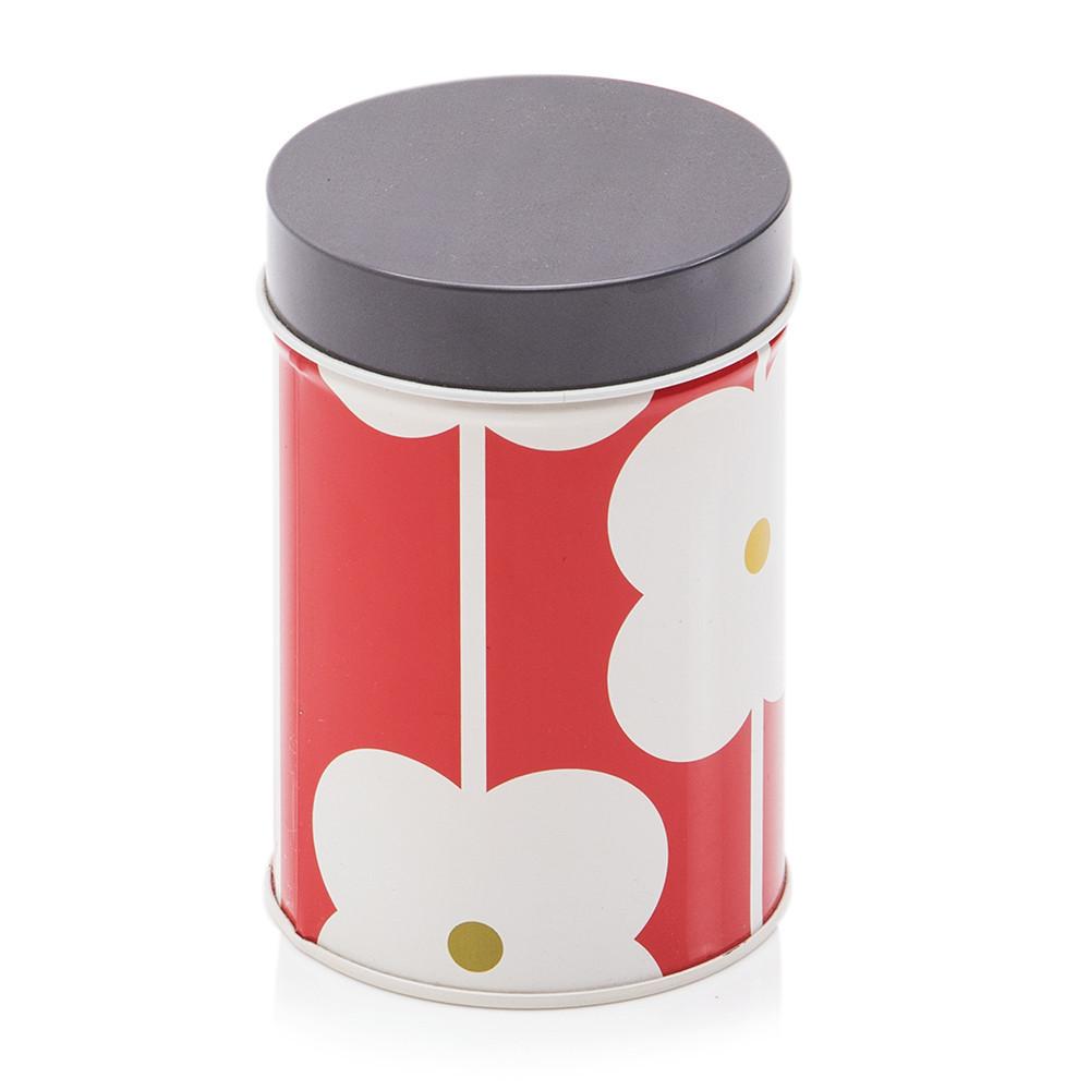Red Aluminum Printed Tall Cylinder Tin (A+D)