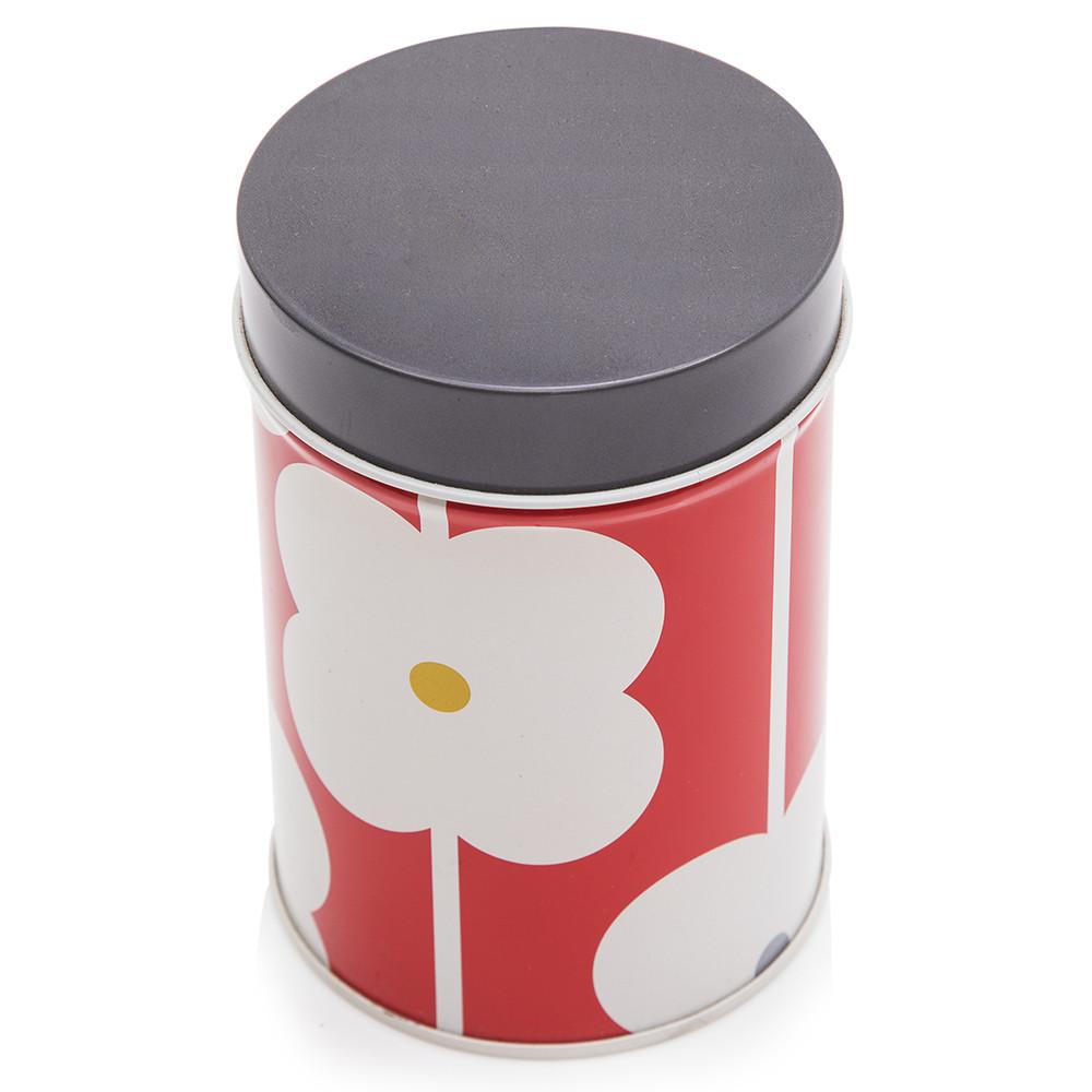 Red Aluminum Printed Tall Cylinder Tin (A+D)