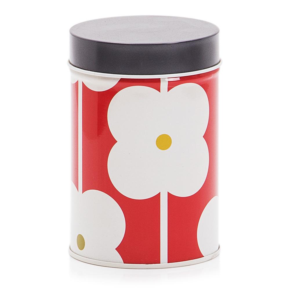 Red Aluminum Printed Tall Cylinder Tin (A+D)