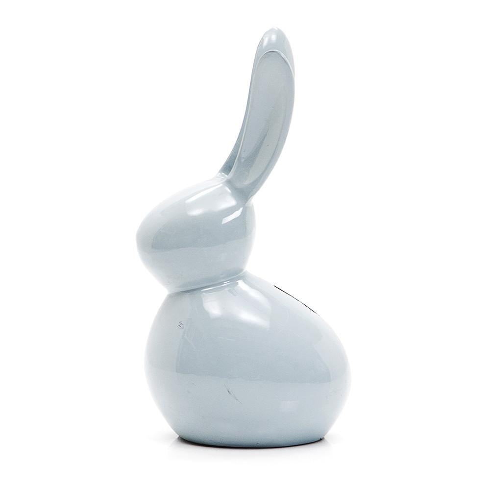 Blue Ceramic Bunny Bank (A+D)
