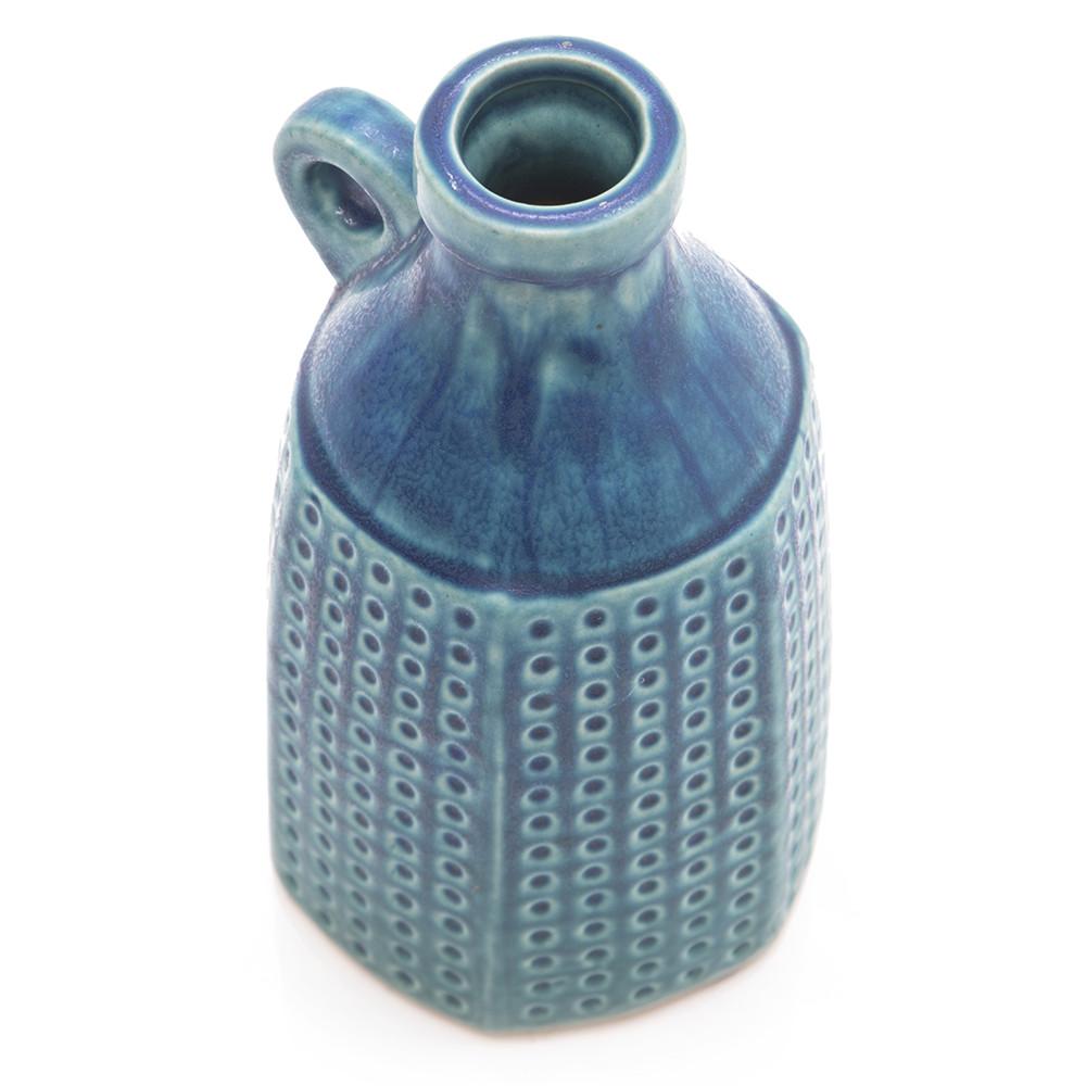 Blue Ceramic Spotted Pottery Vase (A+D)