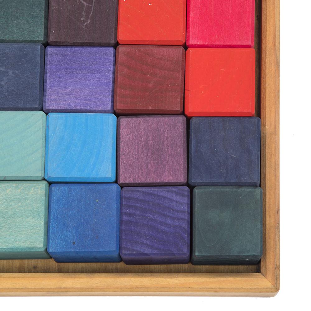 Multi Painted Wood Block Set (A+D)