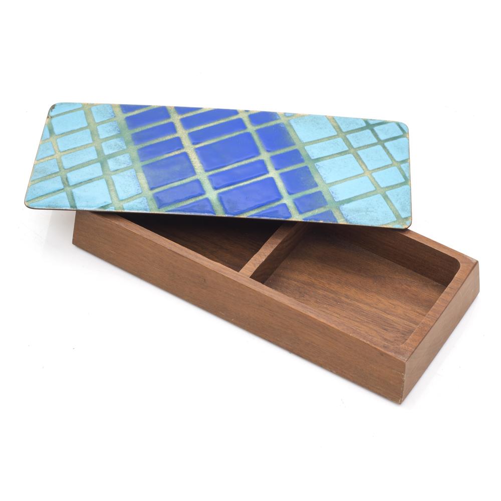 Blue Enamel Gradient Box (A+D)