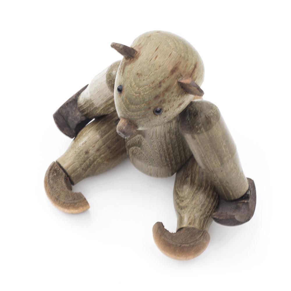 Wood Grey Teddy Bear (A+D)