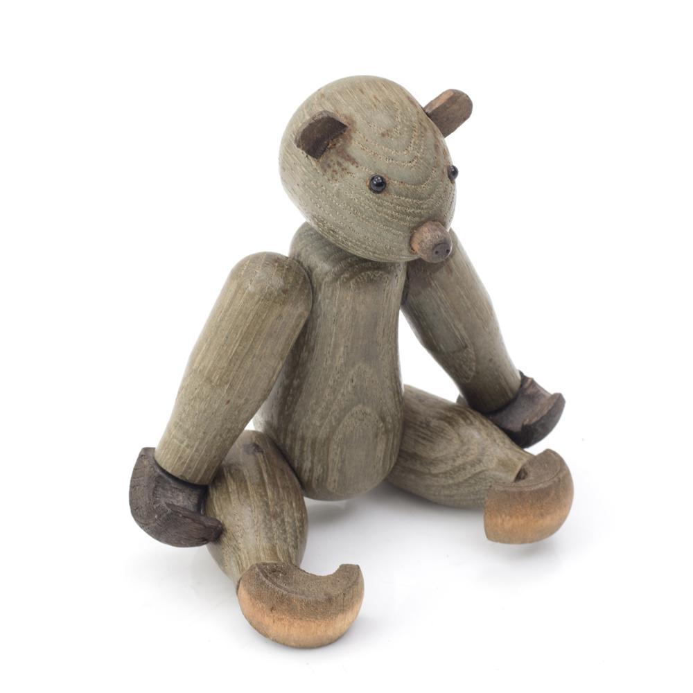 Wood Grey Teddy Bear (A+D)