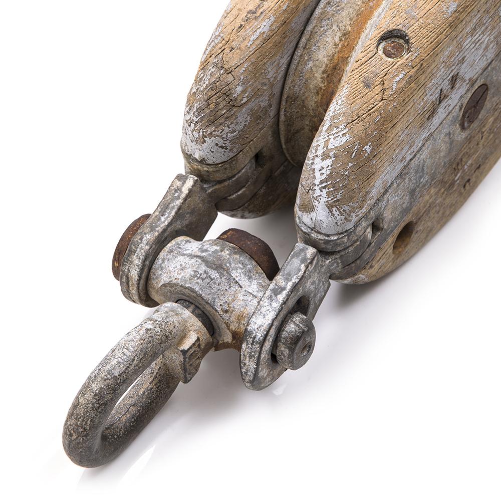 Wood Light Rustic Pulley (A+D)
