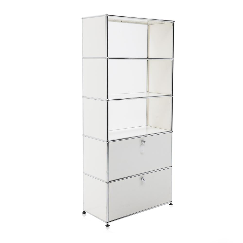 White USM Haller Shelving Unit