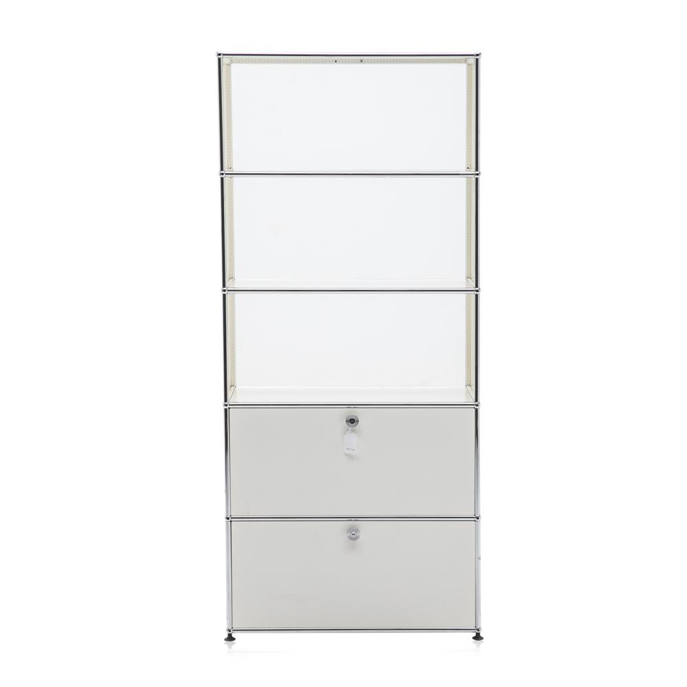 White USM Haller Shelving Unit