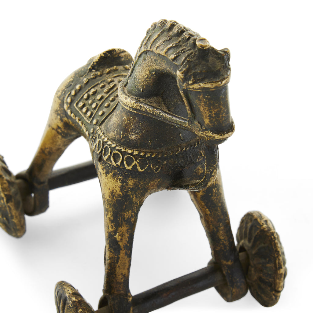 Metal Rolling Trojan Horse Figurine (A+D)