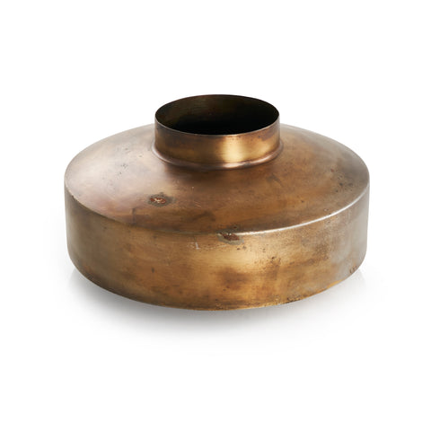 Brass Short Vase