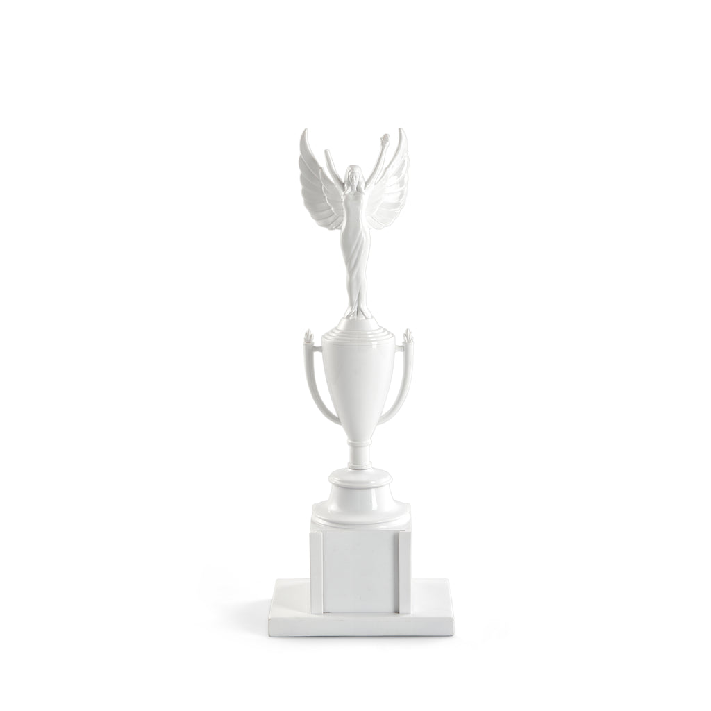 Tall White Angel Wings Trophy