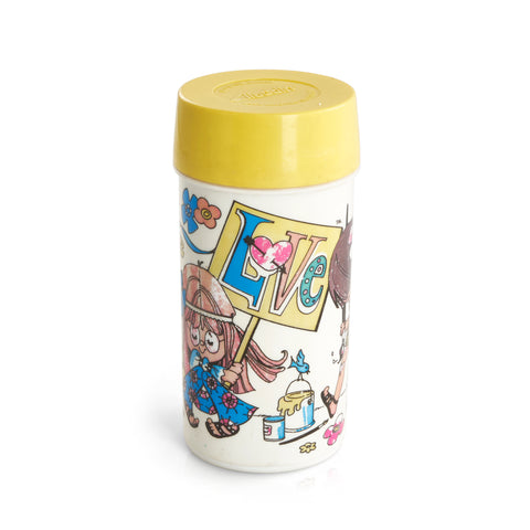 Plastic Hippie Love Thermos