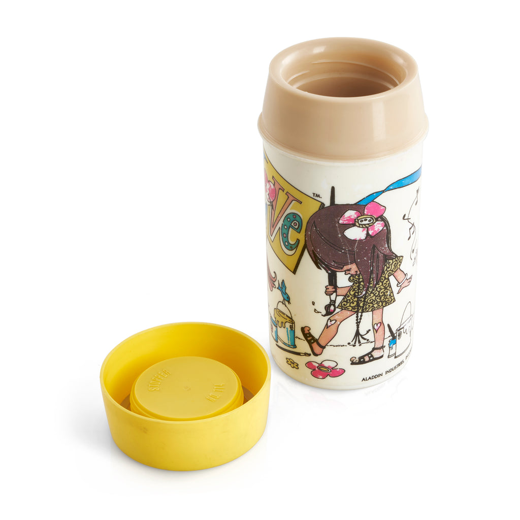 Plastic Hippie Love Thermos