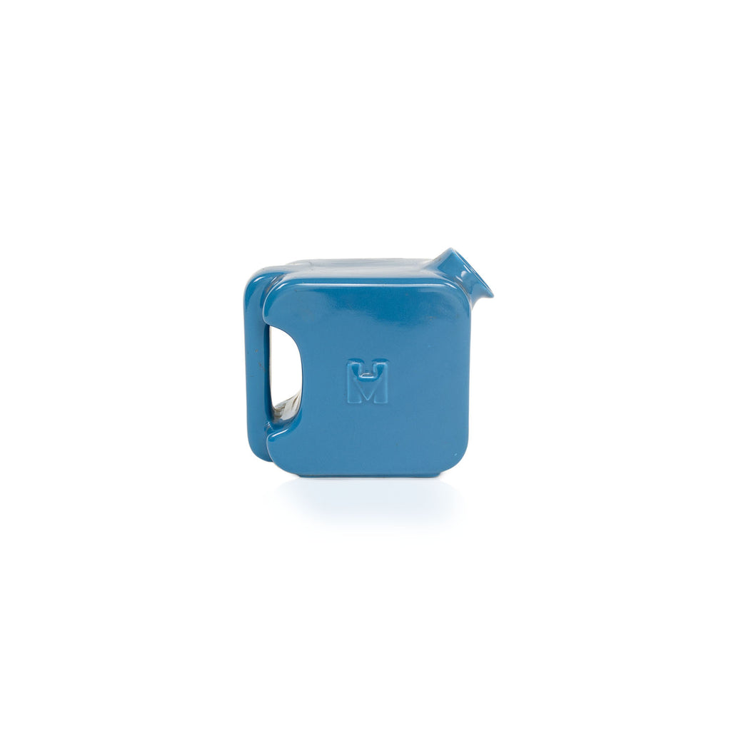 Square Blue Ceramic Pitcher