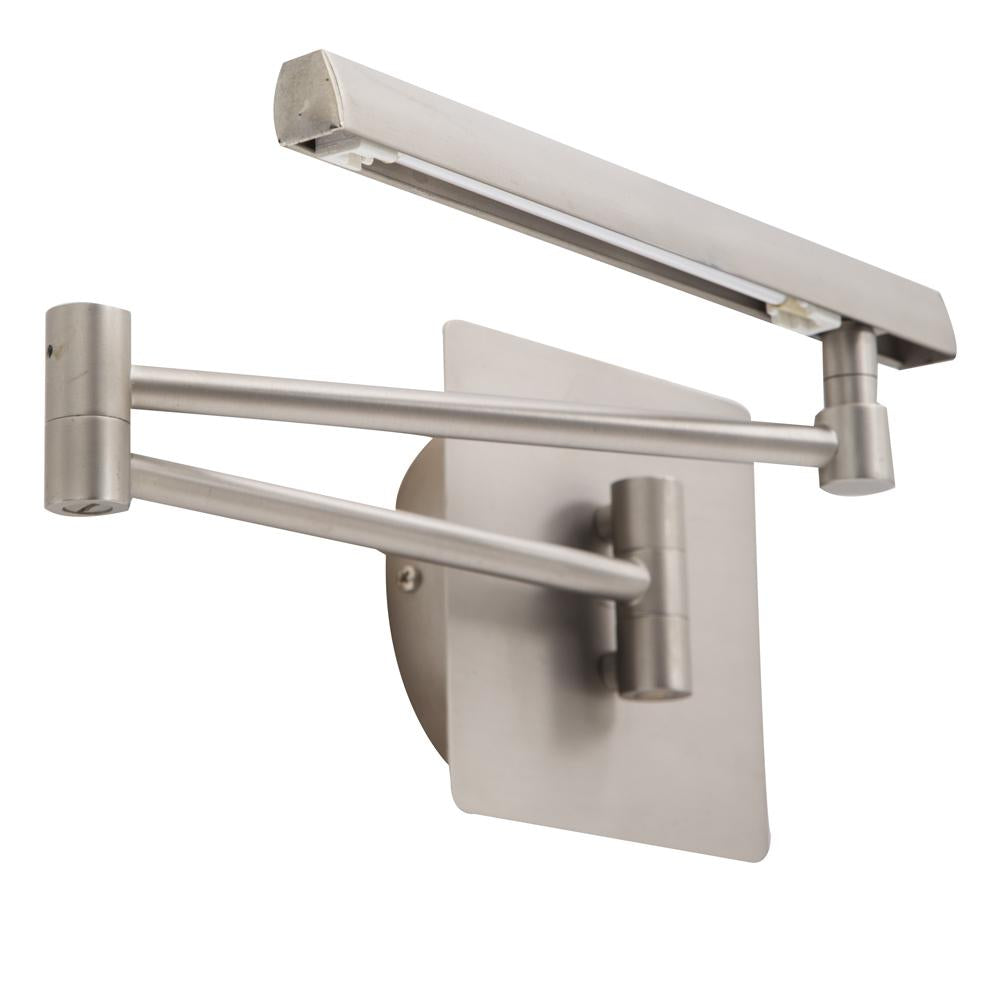 Silver Articulating Metal Wall Sconce