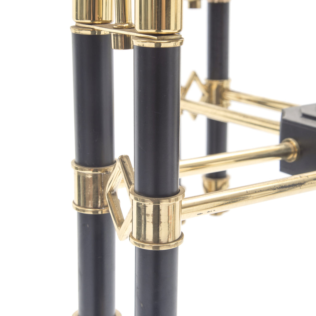 Black & Gold 4-Shade Chandelier