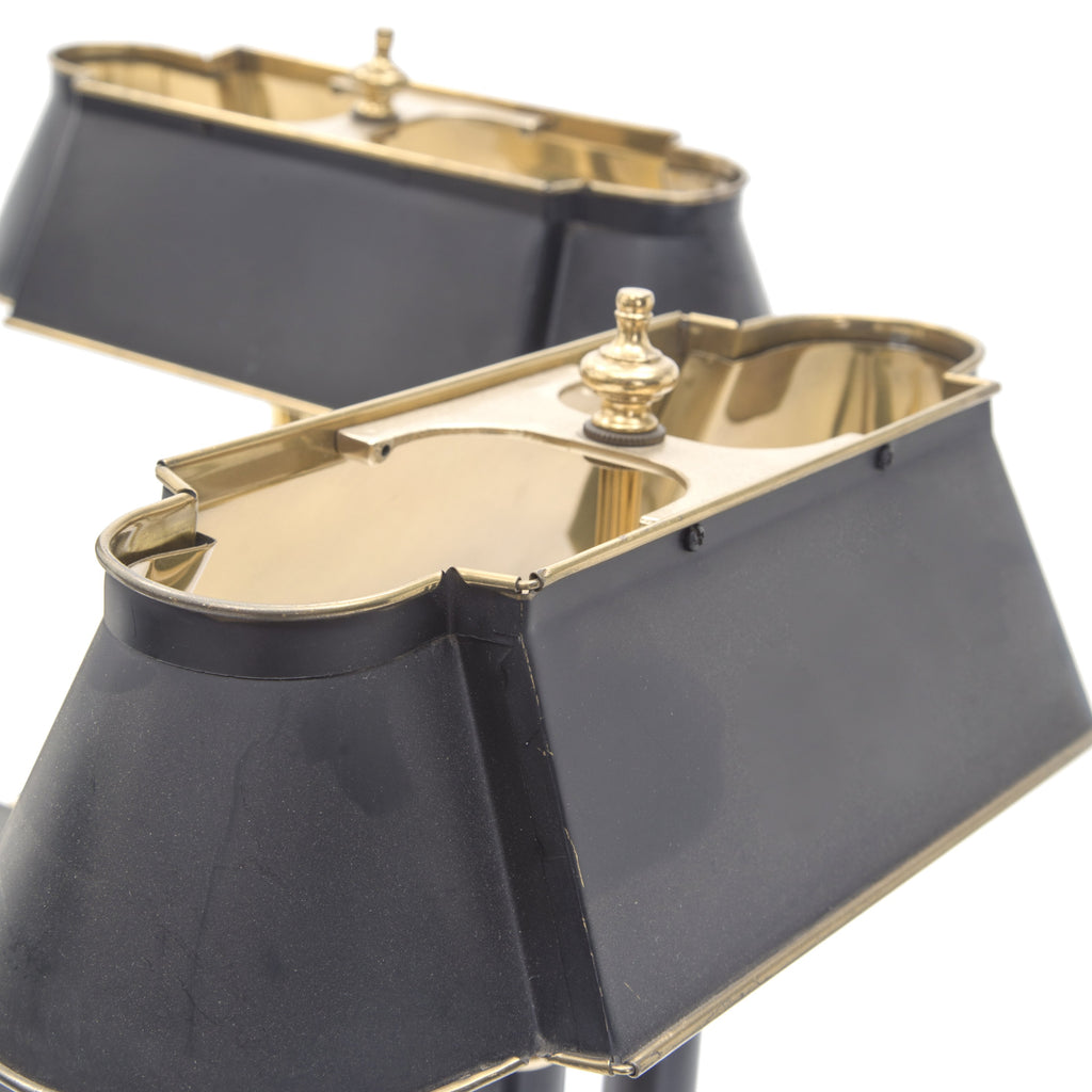 Black & Gold 4-Shade Chandelier