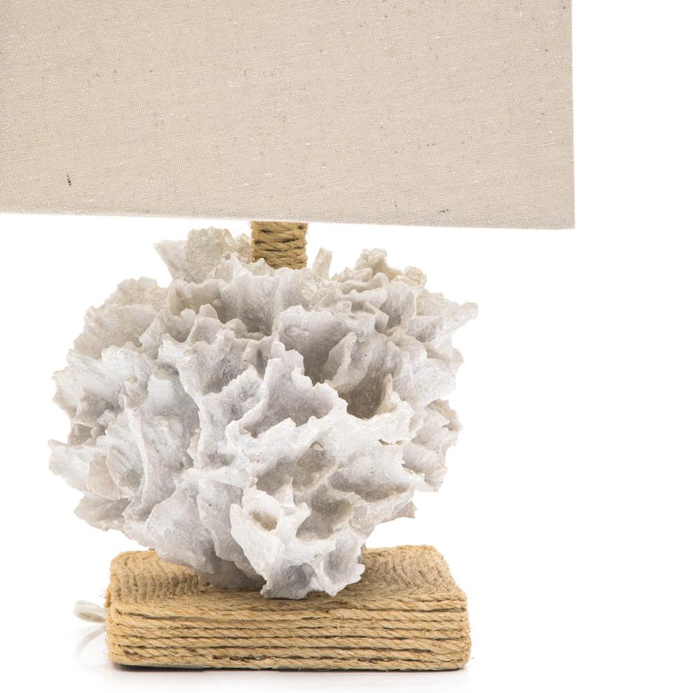 White Coral Table Lamp