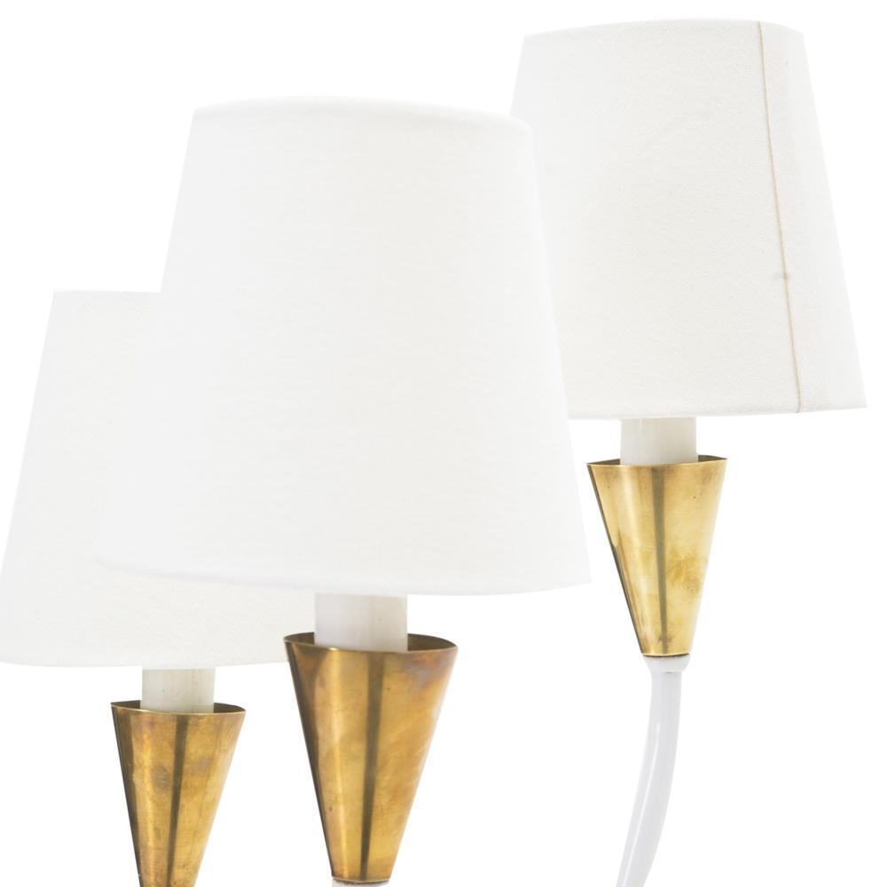 Three Shade Mid Century Floor Lamp