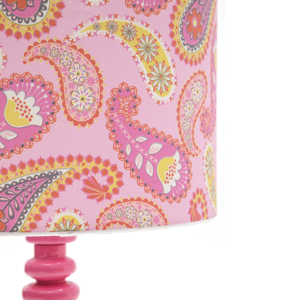 Pink Spindle Table Lamp