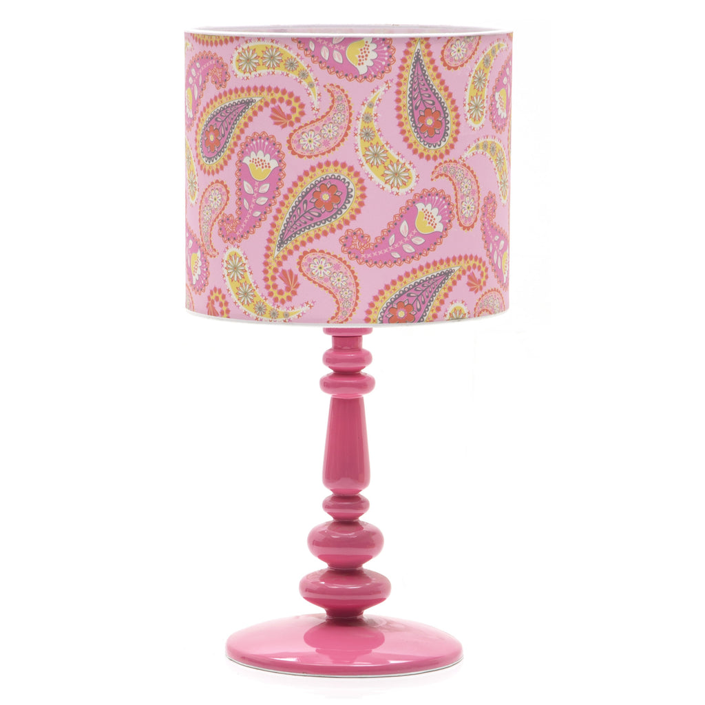 Pink Spindle Table Lamp