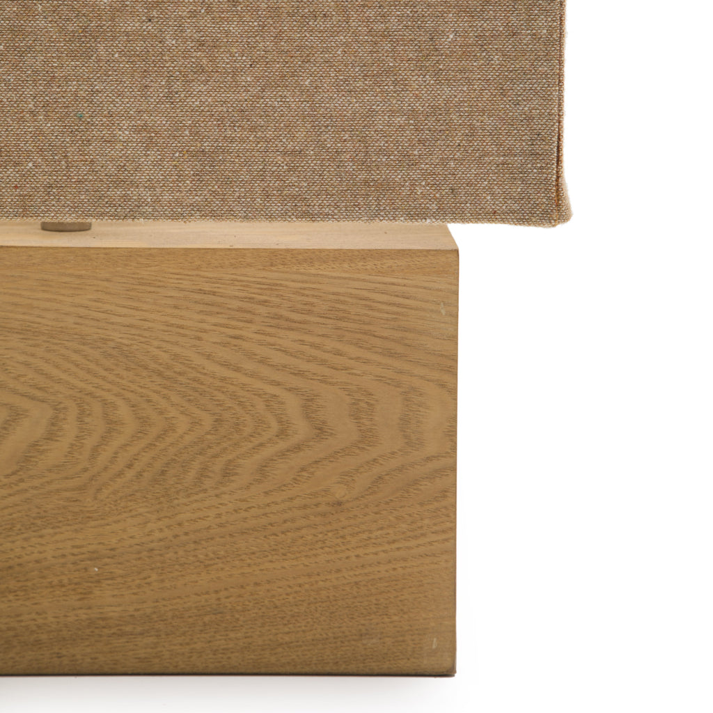 Wood Rectangle Table Lamp