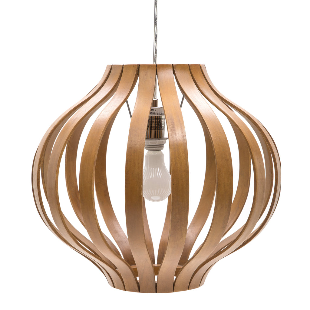 Bentwood Straps Short Hanging Pendant