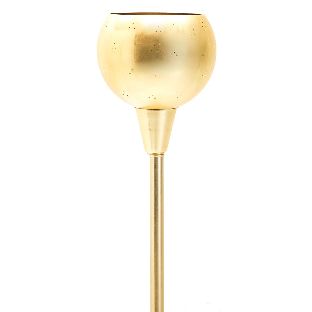 Round Gold Standing Lamp