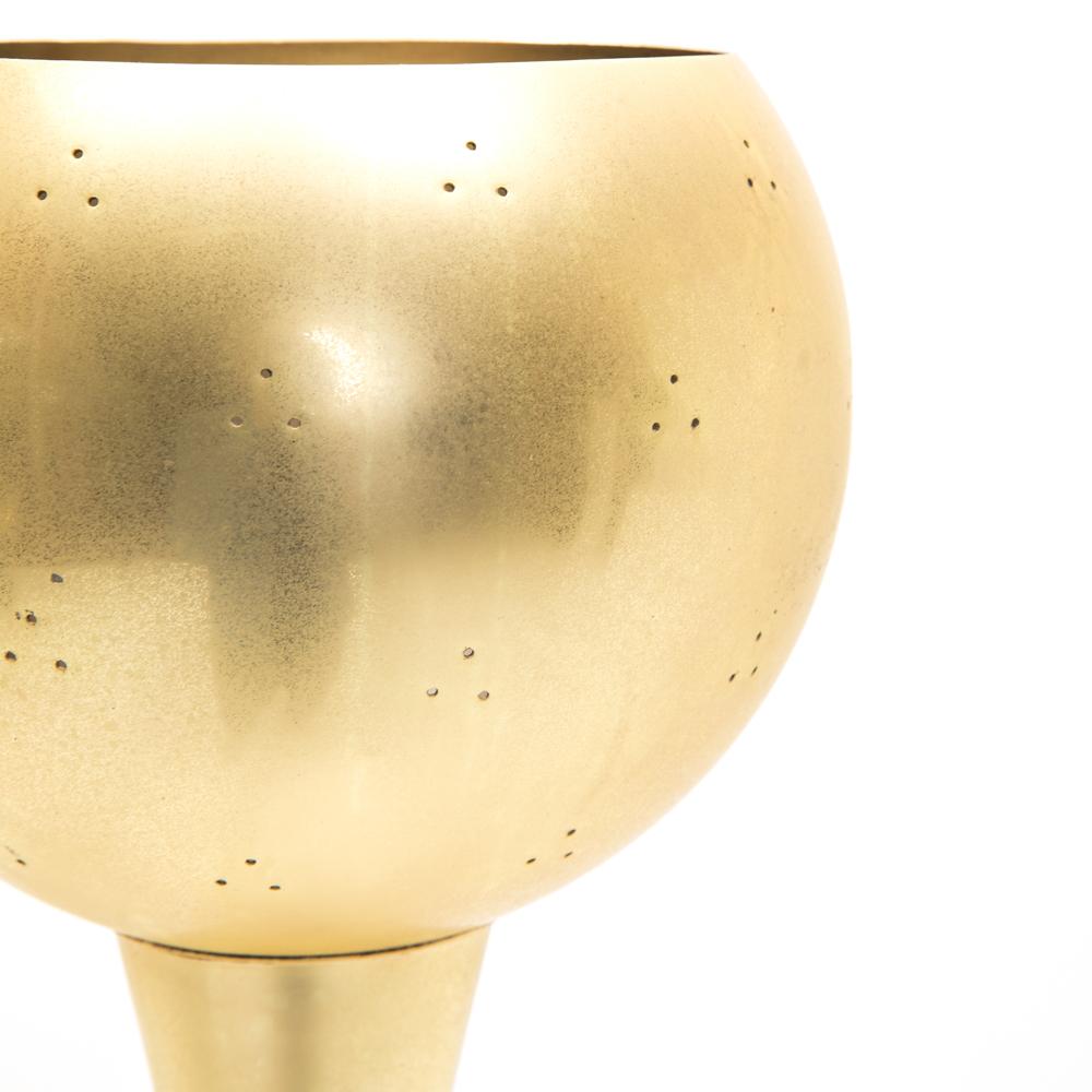 Round Gold Standing Lamp