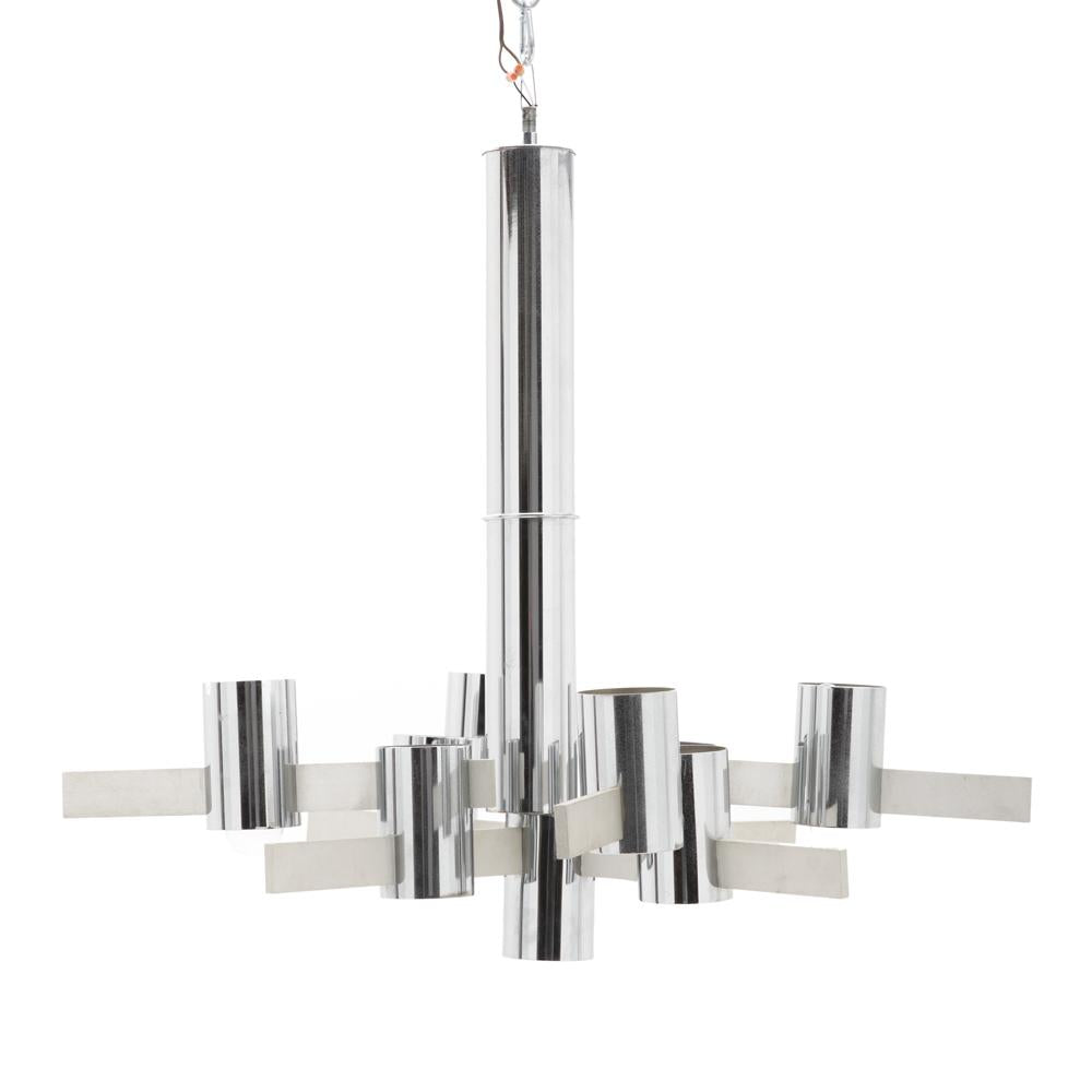 Chrome Tube Pendant Lamp