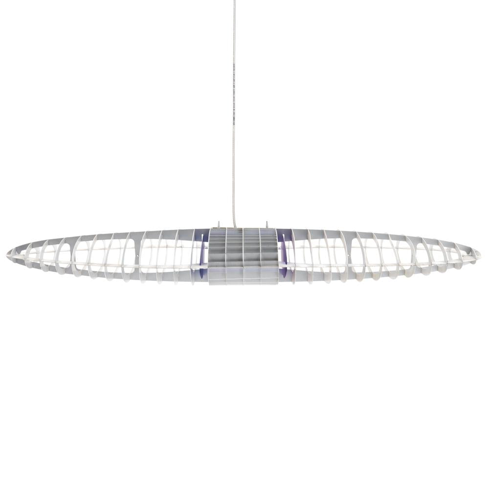 Silver Industrial Wing Pendant Lamp