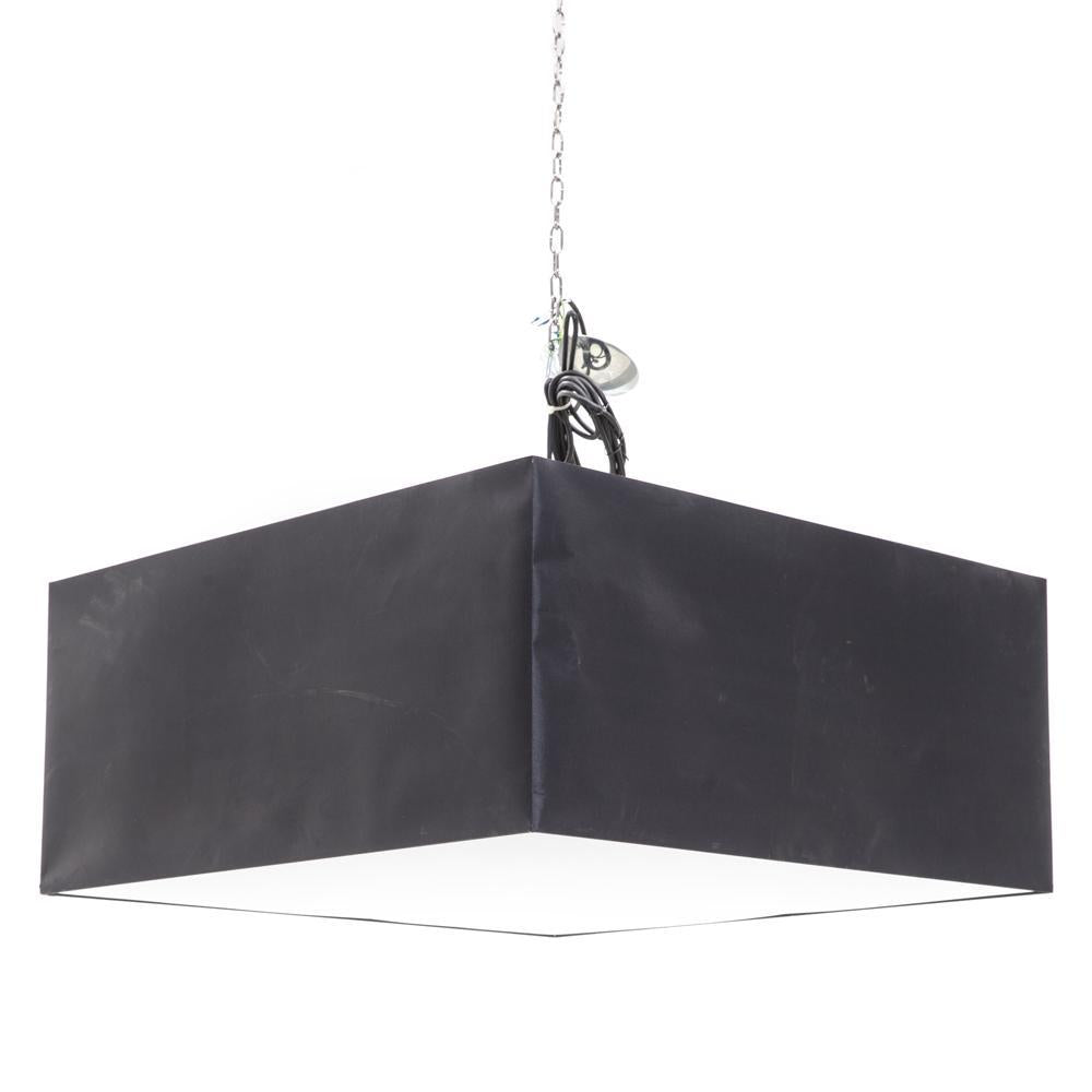 Black & White Hanging Box Lamp