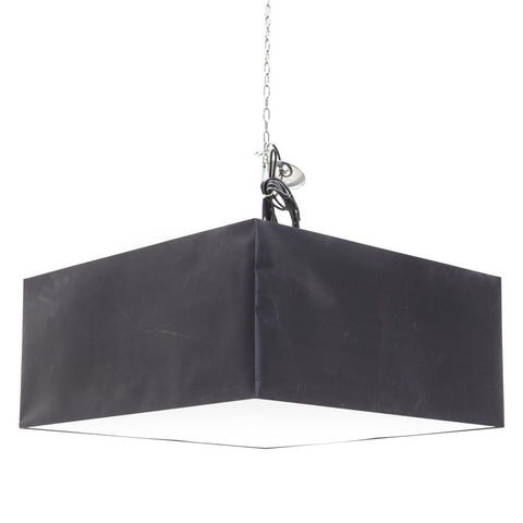 Black & White Hanging Box Lamp