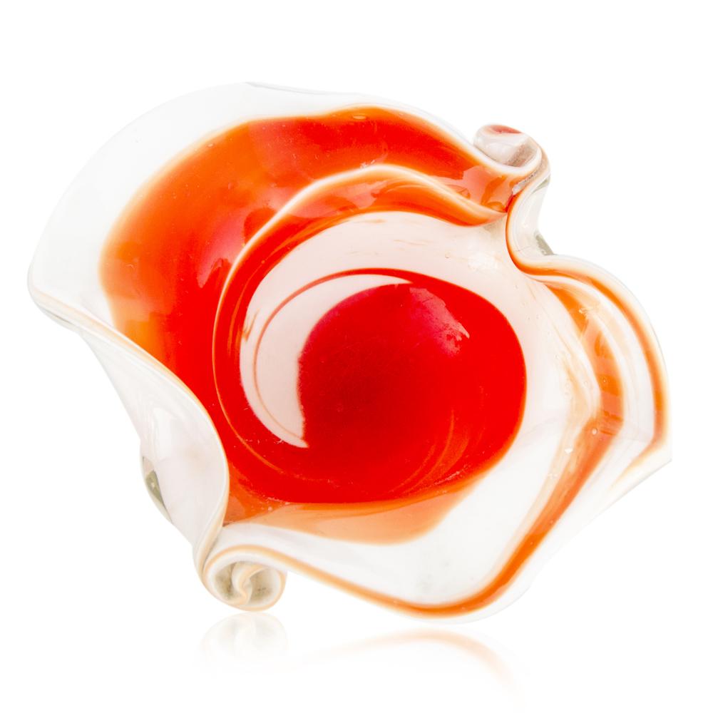 Red Candy Cane Swirl Ashtray