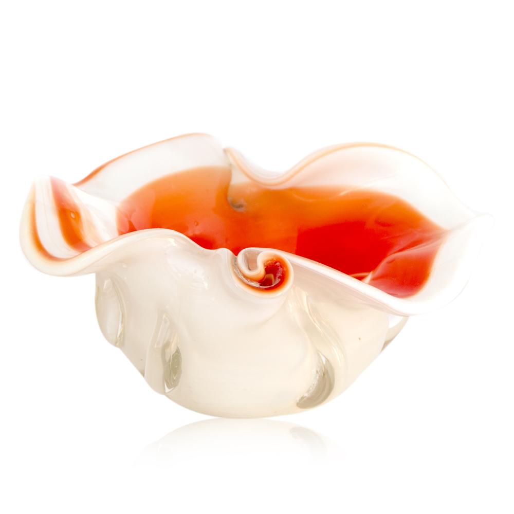 Red Candy Cane Swirl Ashtray
