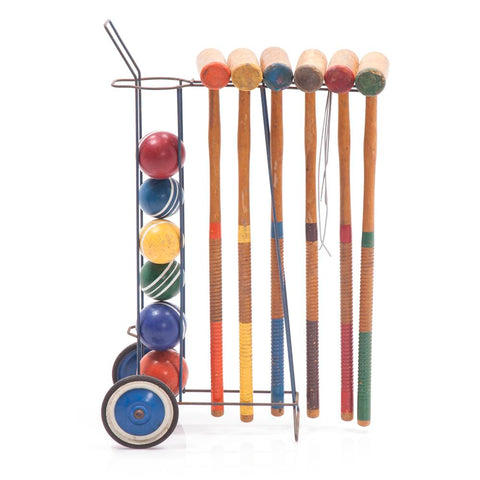 Croquet Set -Metal With Wheels