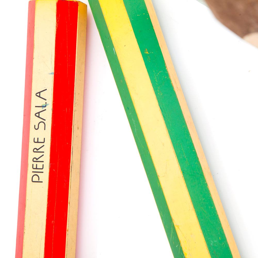 Multi Oversized Rainbow Pencils - Set of 4