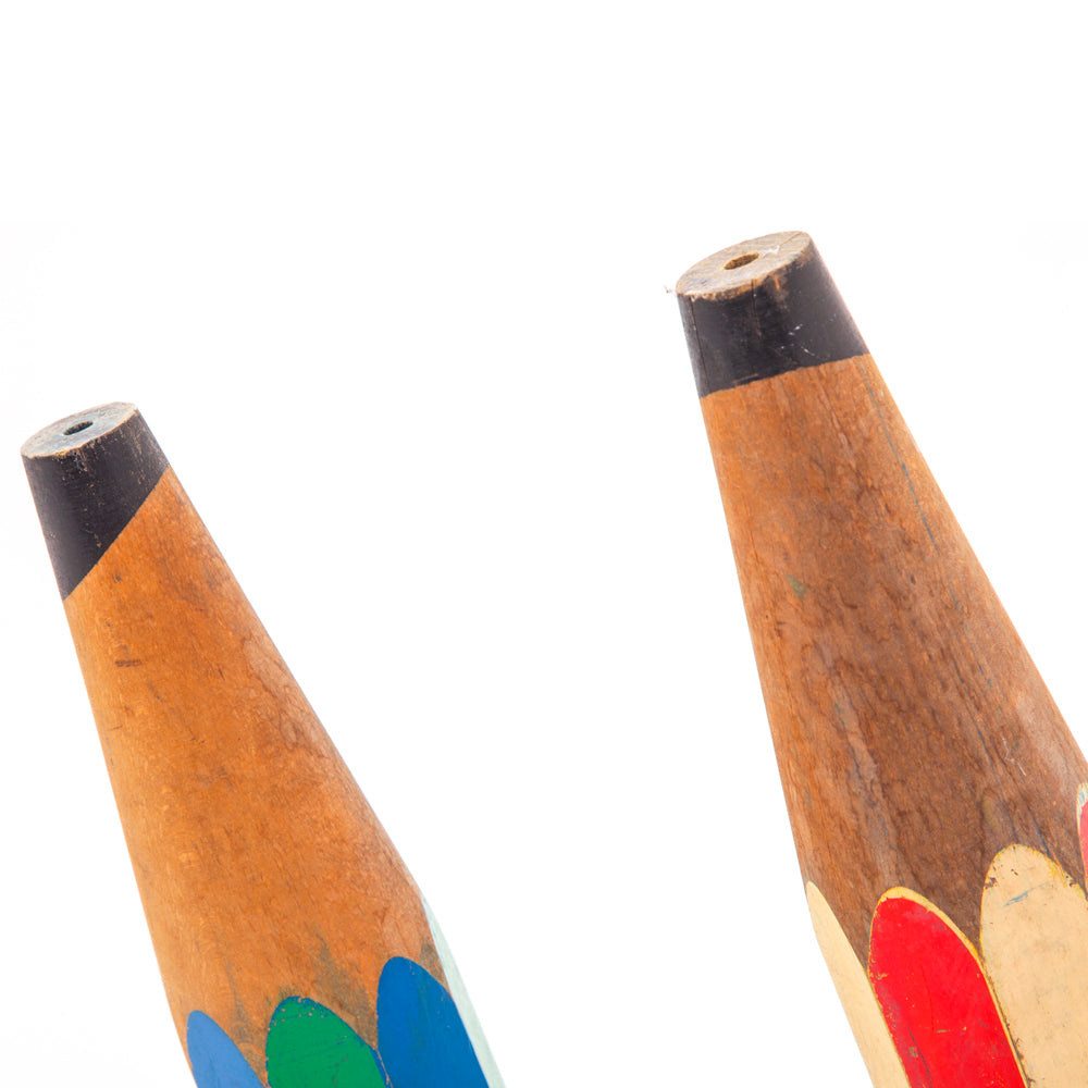 Multi Oversized Rainbow Pencils - Set of 4