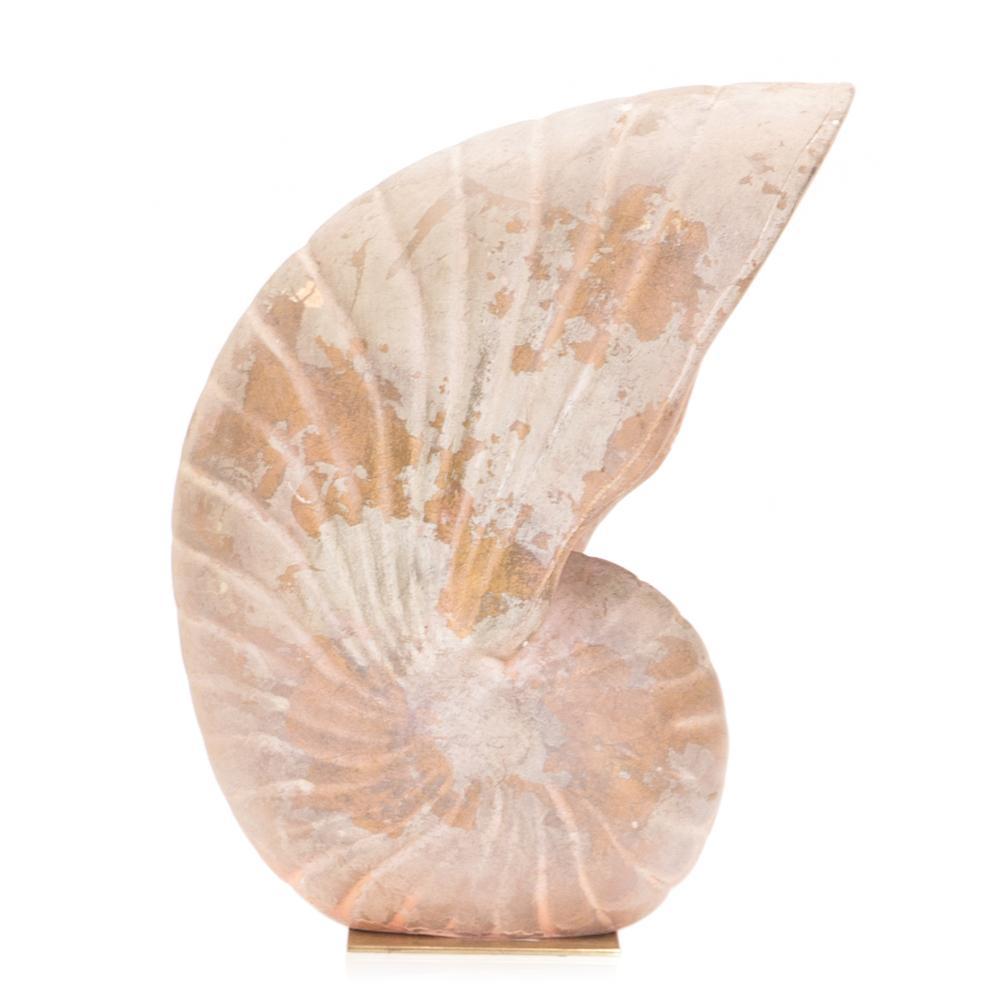 Beige Large Standing Shell Sculpture