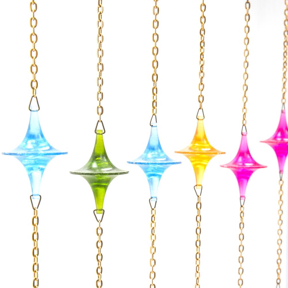 Rainbow Plastic Beaded Curtain