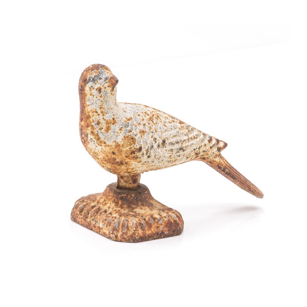 White Rustic Bird Sculpture Large (A+D)