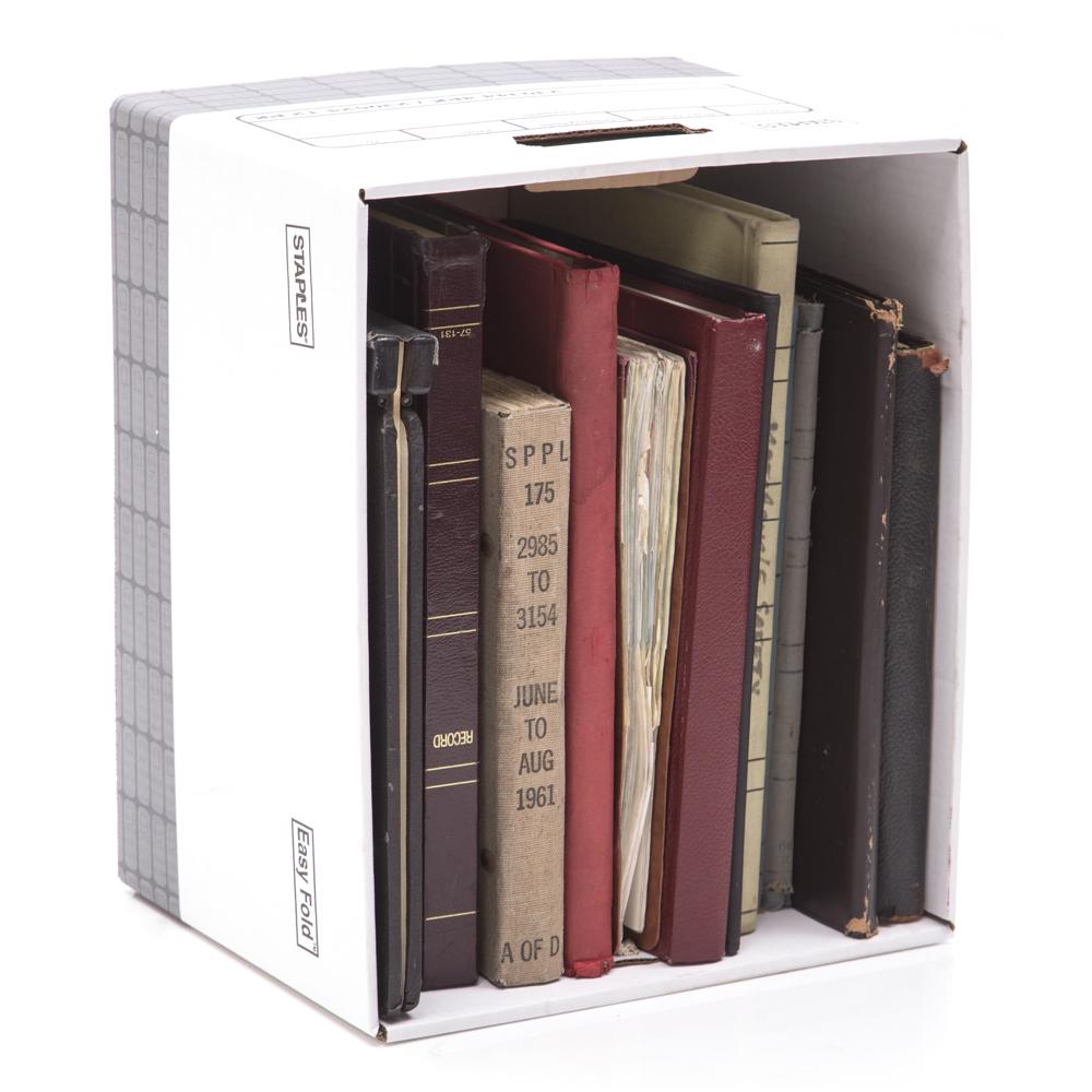 Box of Miscellaneous Tall Books