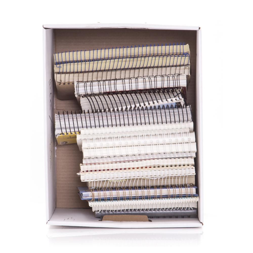 Box of Spiral Notebooks 2