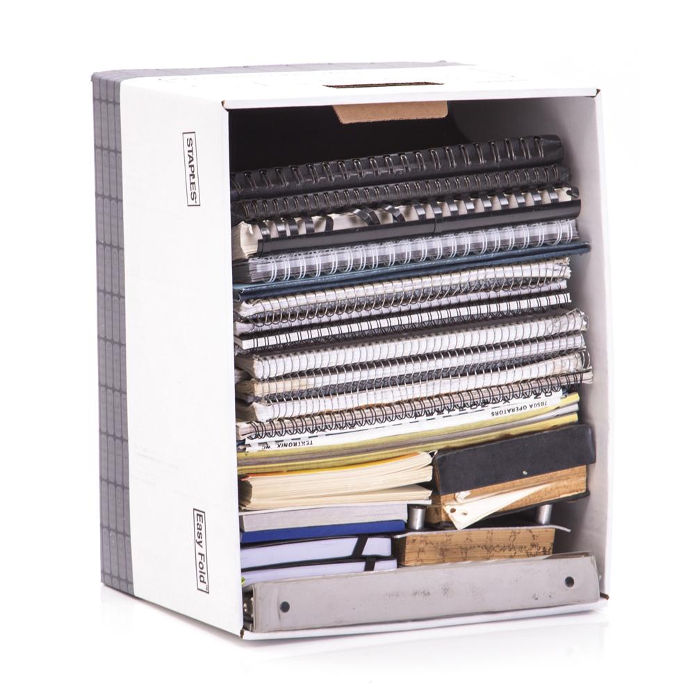 Box of Misc Notebooks