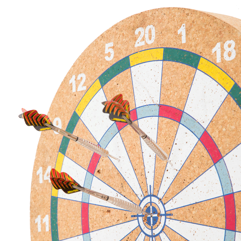 Modern Tan Cork Dartboard