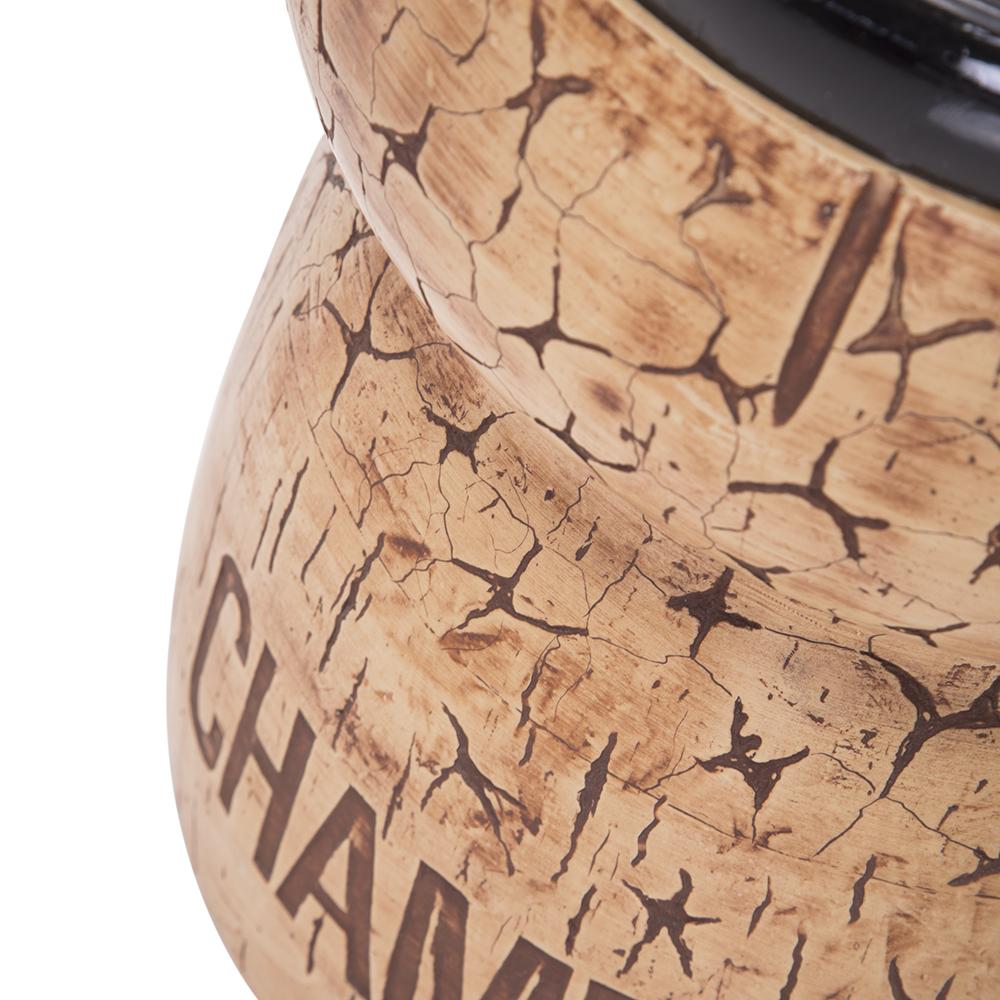 Wood Champagne Cork Pedestal