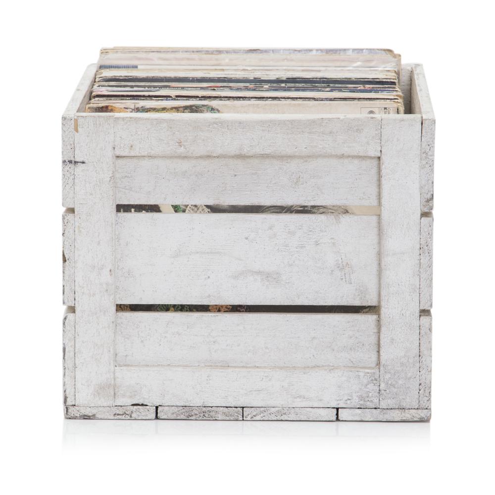 White Crate of Records