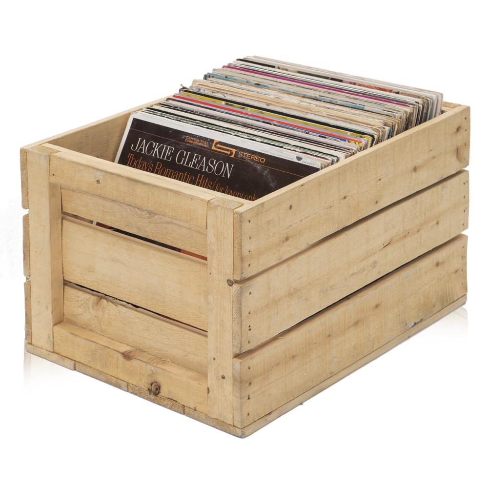 Wood Crate of Records
